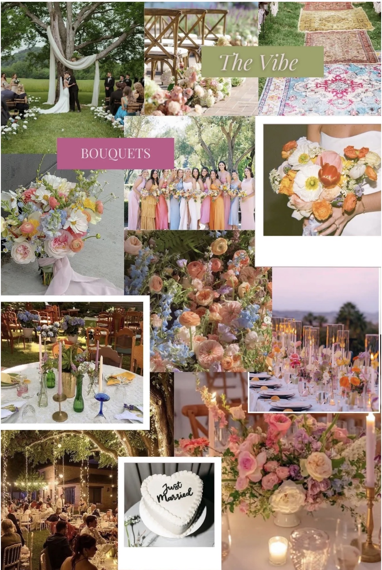 Ceremony concept at The Juliana with ivory draping and colorful aisle flowers